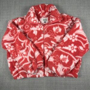American Eagle Seriously Huggable Floral Sherpa Super Soft Furry Oversized L/